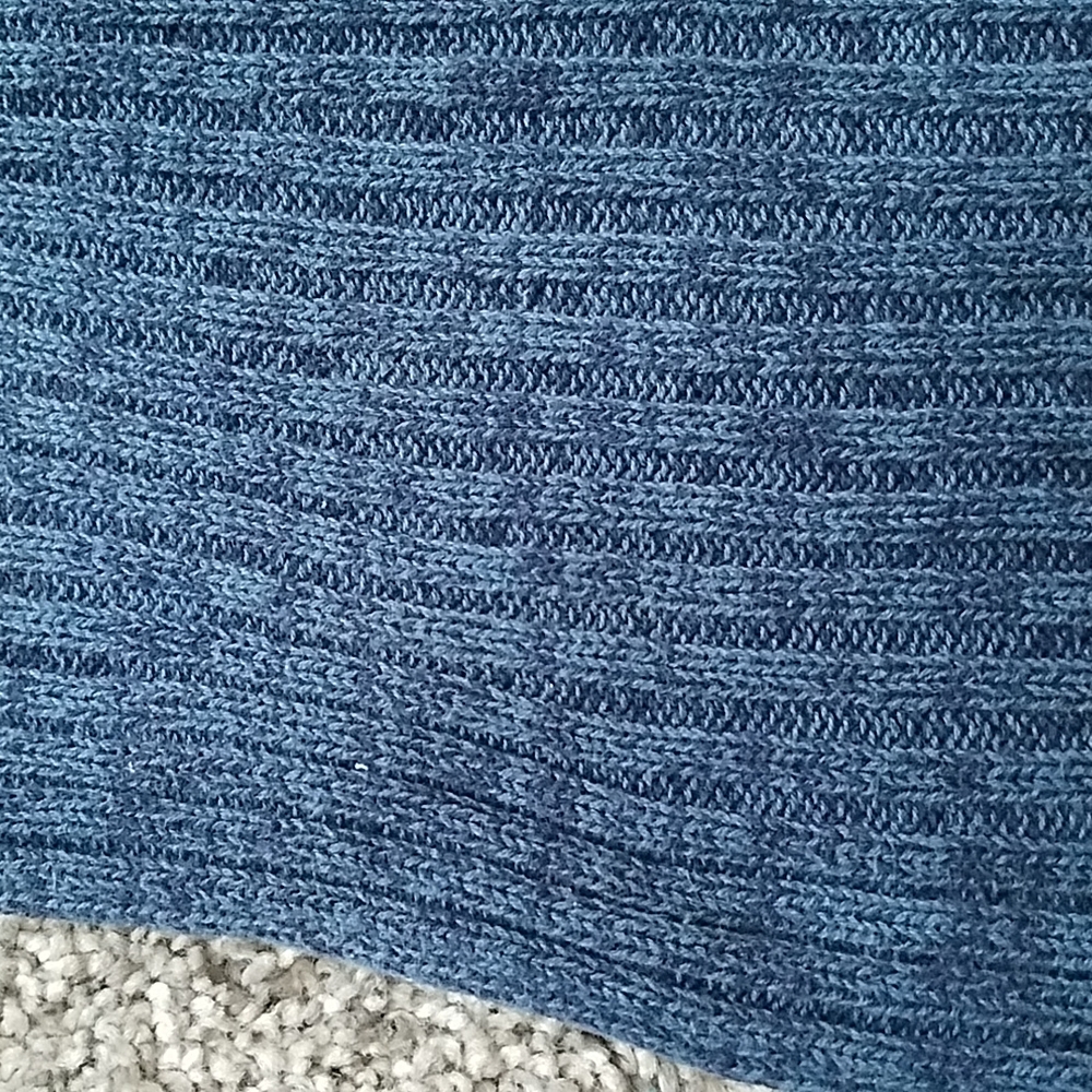 Blue Ribbed Sweater - Picture 2 of 7
